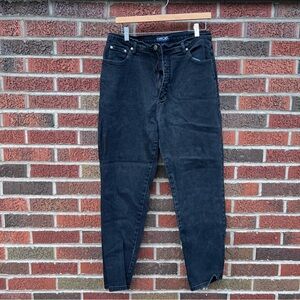 Cherokee Black Washed High Rise Straight Fit Denim Jeans